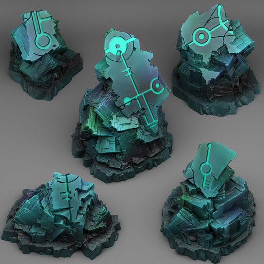 Alien ruins in 5 variants