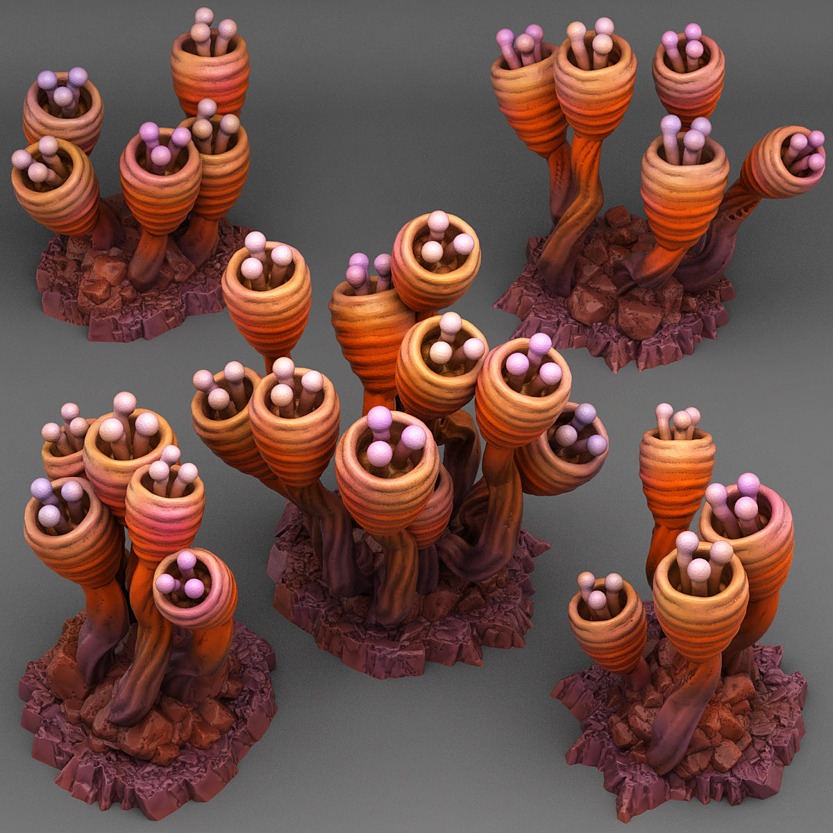 Alien Anemone in 5 Varianten